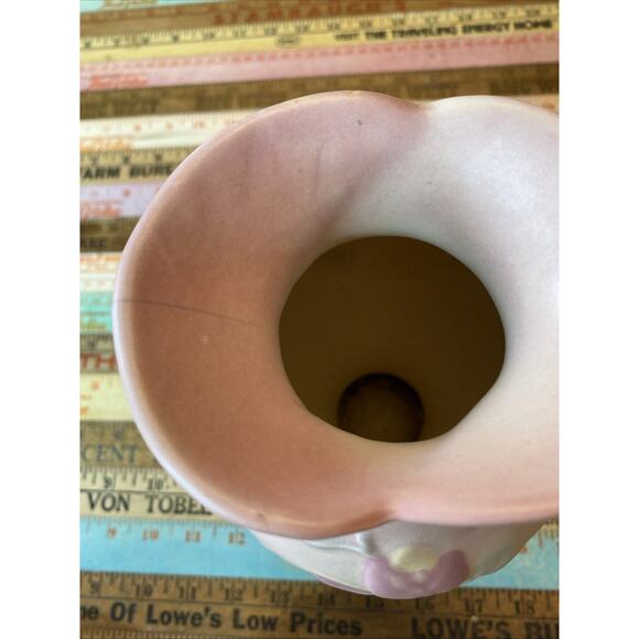 Vtg HULL ART POTTERY 8-1/2 MAGNOLIA Double Handle VASE NUMBER 2 Art Deco Nouveau - Picture 8 of 10